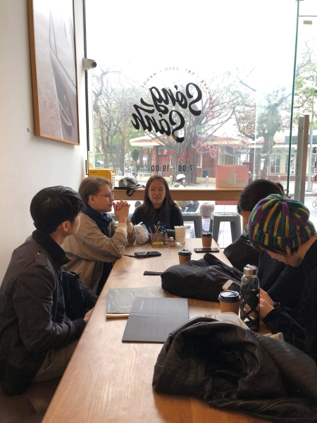 「台北河內交換進駐計畫：打開－當代藝術工作站 x Nha San Collective」活動紀錄：與Nhà Sàn Collective成員進行會議討論